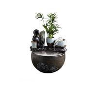 WGQDQDBY Aquarium en Céramique Style Chinois - avec Fontaine, Brume et Recyclage-shape2
