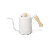 WGQDQDBY Cafetière à Déversement Style Japonais en Acier Inoxydable, Bouilloire à Thé-White5