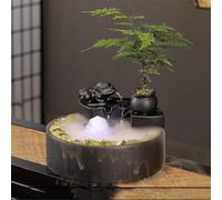 WGQDQDBY Fontaine d'eau Courante pour la Prospérité avec Système Cyclique pour Salon, Bureau ou Table de Thé-shape2