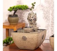 WGQDQDBY Fontaine d'eau Cyclique Asiatique pour Bureau ou Salon de Thé avec Attraction de Richesse-shape2