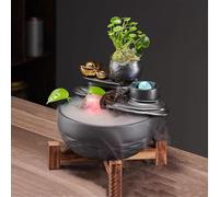 WGQDQDBY Fontaine Zen avec Flux Cyclique et Feng Shui pour Décoration de Bureau ou Table de Thé-shape4
