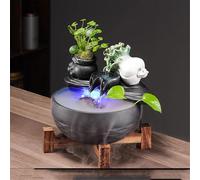 WGQDQDBY Fontaine Zen avec Flux Cyclique et Feng Shui pour Décoration de Bureau ou Table de Thé-shape2