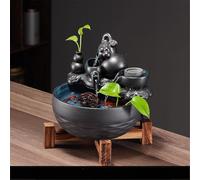 WGQDQDBY Fontaine Zen avec Flux Cyclique et Feng Shui pour Décoration de Bureau ou Table de Thé-shape5