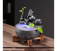 WGQDQDBY Fontaine Zen avec Flux Cyclique et Feng Shui pour Décoration de Bureau ou Table de Thé-shape6