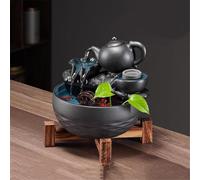 WGQDQDBY Fontaine Zen avec Flux Cyclique et Feng Shui pour Décoration de Bureau ou Table de Thé-shape7