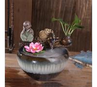 WGQDQDBY Mini Fontaine Zen avec Aquarium Intégré pour Bureau-shape2