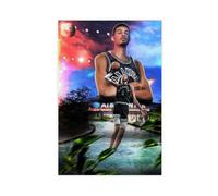 WGRWA Poster sur toile de style Victor Wembanyama, joueur de basket-ball, décoration de chambre à coucher, bureau, cadeau sans cadre, 30 x 45 cm