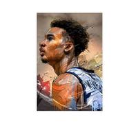 WGRWA Poster sur toile de style Victor Wembanyama, joueur de basket-ball, décoration de chambre à coucher, bureau, cadeau sans cadre, 30 x 45 cm