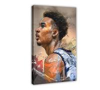 WGRWA Poster sur toile du joueur de basket-ball Victor Wembanyama - Décoration pour chambre à coucher, bureau, bureau, cadeau - 50 x 75 cm