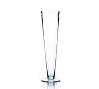 WGV Fleurs de fête de Mariage Décorations de la Maison - Petit Vase en Verre Transparent pour Pilsner en Forme de Trompette. Ouvert : 10,2 cm. Hauteur : 40,6 cm. Lot de Gros (1 pièce)