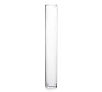 WGV Vase cylindrique, 10,2 x 71,1 cm (l x H), récipient Floral, Centre de Table en Verre pour fête de Mariage, décoration de Bureau à Domicile, Transparent, 1 pièce