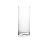 WGV Vase cylindrique, largeur 15 cm, hauteur 35 cm, bougeoir en verre transparent pour centre de table de mariage, fête, décoration de bureau à domicile