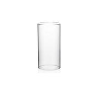 WGVI Hurricane Bougeoir cylindrique en Verre Transparent 10,2 cm de Large 10,2 cm de Hauteur 20,3 cm