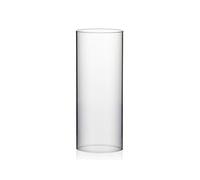 WGVI Hurricane Bougeoir cylindrique en verre transparent 11,9 cm de large 11,9 cm de hauteur 30,5 cm