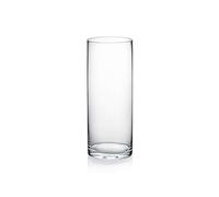 WGVI Vase cylindrique, 10,2 x 25,4 cm (l x H), récipient Floral, Vase à Fleurs, Vase en Verre, Centre de Table, Terrarium pour fête de Mariage, décoration d'intérieur, Transparent, 1 pièce