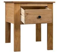 WGYHOME Table de chevet en pin Panama - 46 x 40 x 57 cm - Montage facile et surface nettoyée - Stable et résistante à l'humidité - Idéale pour chambre à coucher et salon moderne