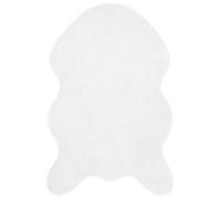 WGYHOME Tapis en fourrure synthétique antidérapant Olite blanc 80 x 120 cm - Ultra doux, chaud et respectueux des animaux, idéal pour le salon, la chambre à coucher et le coin lecture