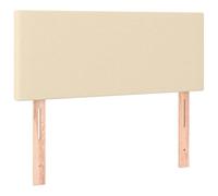 WGYHOME Tête de lit en tissu crème 100 x 5 x 78/88 cm, pour lits sans tête de lit, idéale pour les chambres et les salons modernes, montage facile, facile à nettoyer et assise douce pour le dos