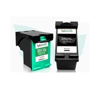 WGYYUANOU InkGarden - Cartouche d'encre de Remplacement 350XL 351XL, for HP350 351, Compatible D4200 C4480 C4580 C4380 C4400 C4580 C5280 C5200 C5240(2pcs)