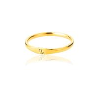 WGYYUANOU Petite bague signe du zodiaque for femmes, plaqué or, en acier inoxydable, Constellation Gemini, bijoux cadeau d'anniversaire(CAPRICORN)