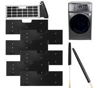 WH01X35719 Filtre à peluches pour lave-linge, écran éponge réutilisable avec 2 brosses d'aération, compatible avec PFQ97HSPVDS, pour piège à débris facile à nettoyer (6 filtres + 2 brosses)