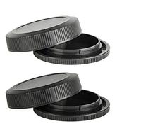 WH1916 Lot de 2 + 2 bouchons d'objectif arrière R6 pour Canon EOS R R6 R5 RP avec monture RF