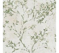 WH30126 - Bienvenue Chez Vous Feuilles Branches Crème Galerie Papier Peint