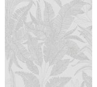 WH30144 - Bienvenue Chez Vous Papier Peint Botanique Feuilles Blanches Galerie