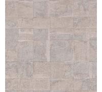 WH30186 - Bienvenue Chez Vous Effet Carrelage Argent Gris Galerie Papier Peint