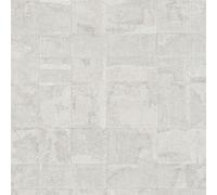 WH30187 - Bienvenue Chez Vous Effet Carrelage Argent Gris Galerie Papier Peint