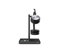 Yealink Casque stéréo DECT WH62 – Sans fil, certifié Microsoft Teams, avec station de travail