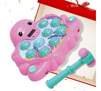 Whack Animal Toy, Octopus Shape Kids Hammering Game, 25c/m9.8 Inch 26.9cm/10.98 Inches Hand-Eye Coordination Play Toys, 1 Set Multicolor for Home Playtime Travel School Girl Boy Preschoolers