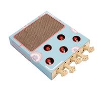 Whack Attack Cat Toy, 2026 New Wooden Whack A Mole Toy,Whack-A-Mole 3-in-1 Scratcher and Toy,Interactive Cat Toy (1pcs)