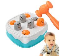 Whack Game Mole - Ensemble de marteau de forme de gâteau interactif, jouet d'apprentissage coloré | Activité préscolaire préscolaire avec des lumières sonores, jeu de développement amusant pour les en