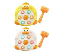 Whack Mole Toy Hammer Game - Fine Motor Skill Learning Early Developmental | Cartoon Duck Interactive Hammering & Pounding Toys With Hammer For Little , Kids, Boys, Girls Ages 3 4 5 6 7 8, Fu