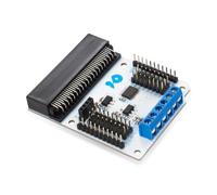 Whadda Carte breakout de commande moteur pour micro:bit®, 4 modes de contrôle, 1,2 A de courant constant, parfait pour les projets robotiques