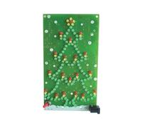 Whadda Kit de soudage, DIY, Sapin de Noël Luxueux, 134 LEDs, 18 Bougies Clignotantes, Interrupteur Marche/arrêt