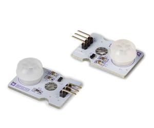 Whadda Micro capteur de Mouvement PIR, Module, 3.3-5 VDC, Plage de détection de 4 m, Angle de détection de 100°, 2 pièces, Blanc