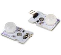 Whadda Micro capteur de Mouvement PIR, Module, 3.3-5 VDC, Plage de détection de 4 m, Angle de détection de 100°, 2 pièces, Blanc