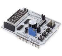Whadda Shield WPSH209 multi‑fonctions Arduino – Affichage 4 chiffres, LEDs SMD – Noir