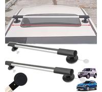WhAeoy Barres transversales de Toit universelles - Fixation magnétique, diamètre de la Ventouse : 10 cm, Barre transversale réglable en Aluminium pour Bagages, Installation Non Destructive,A