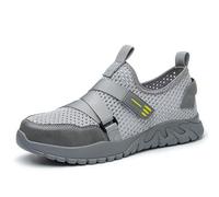 WhAeoy Chaussures De Sécurité D'été (36-47), Respirantes + Anti-crevaison + Anti-écrasement, avec Embout en Acier, Chaussures Isolées Anti-écrasement, Légères + Douces,37,B