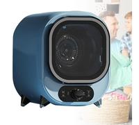 WhAeoy Petit SèChe-Linge à Condensation, Essoreuse avec Capacité Lavage 0,8Kg Et Tambour en Acier Inoxydable, Bouton ContrôLe L'Air Froid/Chaud pour Maison, Appartements Et Camping-Cars,Blue