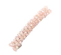 Whakano 2 Stück Kristallen Haarspangen,Französische Haarclips für Damen und Mädchen Haarnadel,Automatische Haarspangen,Elegante Mädchen Haarschmuck,Haarstyling-Zubehör Haar Clips,Rosa