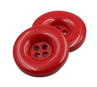 Whakano Lot de 10 boutons décoratifs en résine, boutons ronds à 4 trous, pour couture, bricolage, décorations, pour DIY, tricot, couture, manteaux, vêtements, costumes, vestes, peinture, scrapbooking