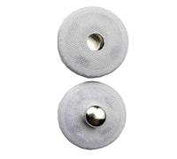 Whakano Lot de 10 boutons pression ronds à coudre, boutons décoratifs avec revêtement en tissu, boutons métalliques, boutons de rechange, boutons snaps pour vêtements DIY, manteaux, artisanat en cuir