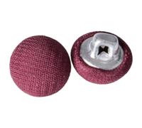 Whakano Lot de 10 boutons ronds avec tige - Boutons décoratifs avec revêtement en tissu - Boutons de rechange - Boutons de couture - Boutons de bricolage - Idéal pour la couture DIY, les pulls, les