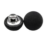 Whakano Lot de 10 boutons ronds avec tige - Boutons décoratifs avec revêtement en tissu - Boutons de rechange - Boutons de couture - Boutons de bricolage - Idéaux pour la couture DIY, les pulls, les