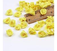 Whakano Lot de 200 mini têtes de roses artificielles en satin de 1,5 cm pour travaux manuels, applications florales, petites têtes de roses pour Saint-Valentin, fête des mères, mariage, fête,