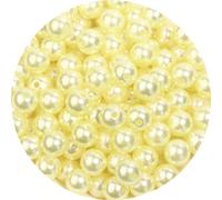 Whakano Lot de 200 perles rondes à enfiler - Perles artificielles rondes avec trou - En ABS - Pour remplissage de vase, artisanat, bracelets, colliers, vêtements, porte-clés, décoration - 12 mm